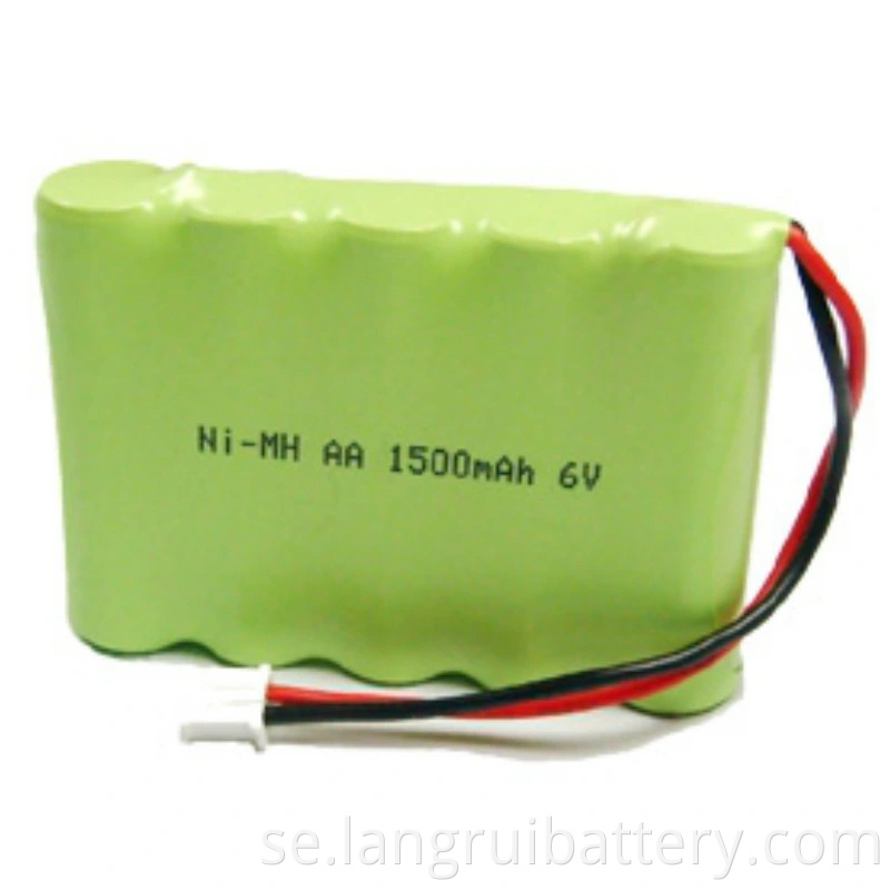 Ni-MH AAA*3 3.6V 800mAh Batteripaket kan anpassas